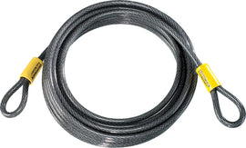 Kryptonite Locks Kryptoflex Cable 30-foot security cable with padlock, black and flexible for bike and property security.