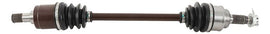 All Balls heavy-duty front axle with six balls, designed for durable motorcycle or ATV axle replacement, shown with detailed parts.