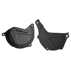 Polisport Plastics clutch and ignition kit in black for KTM and Husqvarna motorcycles, part number 64-90988.