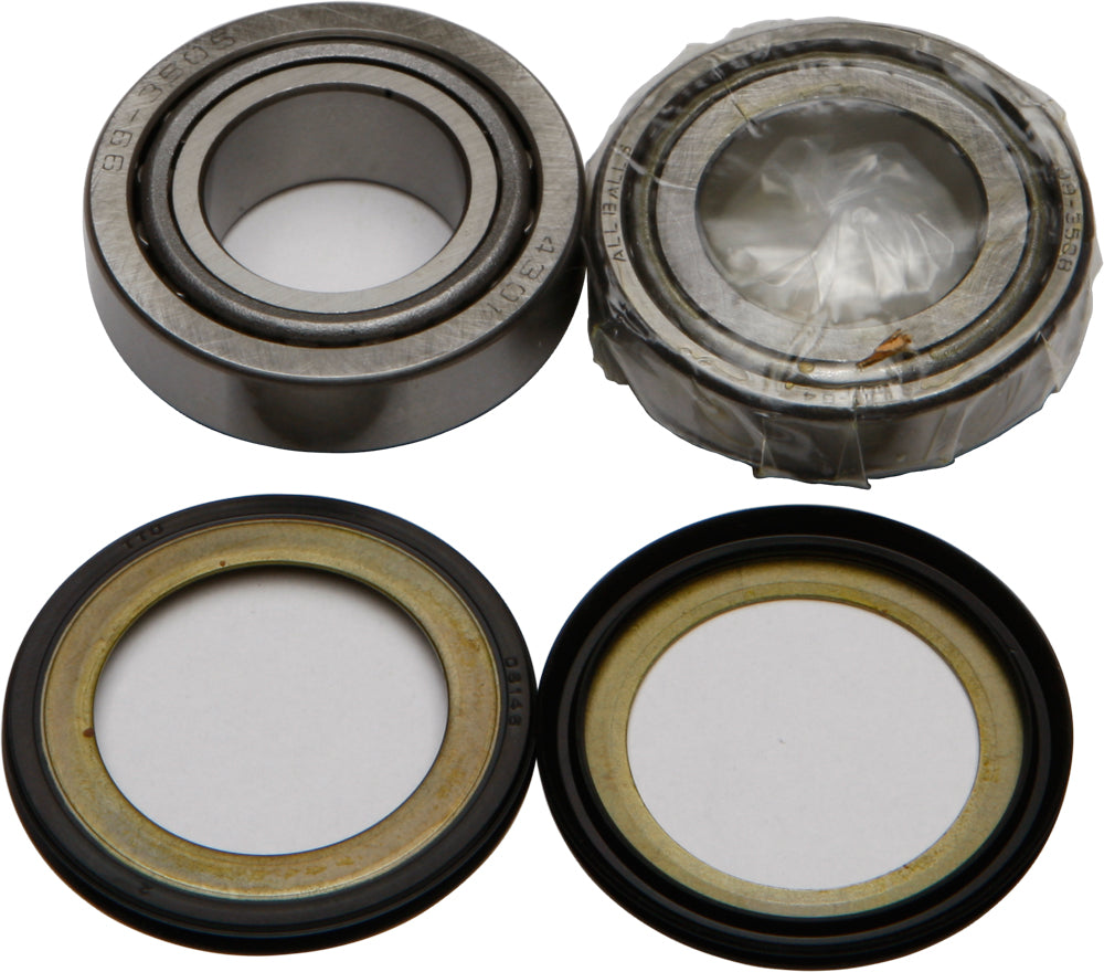 All Balls steering bearing and seal kit 22-2005 with new bearings and seals for steering components, shown in the image.