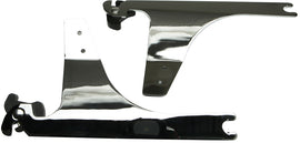 HardDrive chrome detachable side plates for FXD Wide Glide 1993-2005 motorcycle accessories installed on bike side view