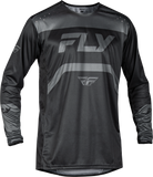 Fly Racing - Youth Rayce Bicycle Jersey Black/Charcoal Yxl - 378-053YXL
