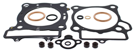 Vertex Top End Gaskets 681-00000 set showing multiple metal and rubber gaskets for engine sealing, arranged on a white background.