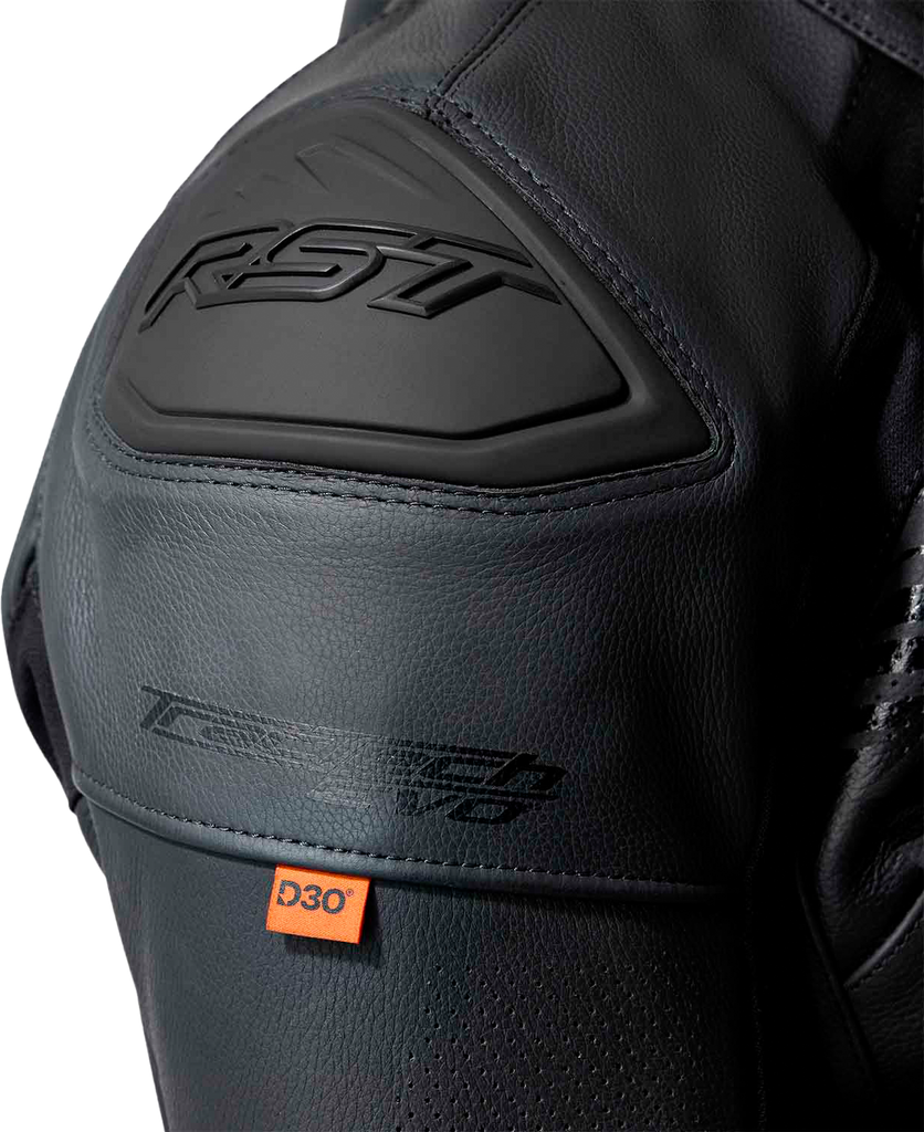 Tractech Evo D3o Jacket Black Leather 5x