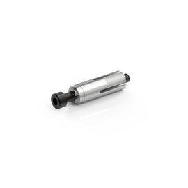 RIZOMA mirror mount cut edge, model 58-BS809B, showing sleek, black finish and mounting details for motorcycle mirrors.