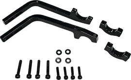Sportech ATV/MX handguard mount kit shown with black components and mounting hardware for off-road motorcycle protection.