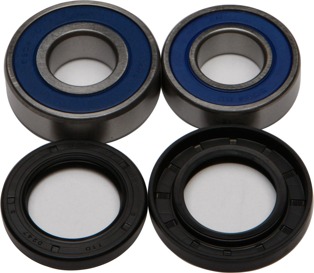 All Balls rear wheel bearing and seal kit 22-51113 with bearings and seals arranged in packaging for motorcycle or ATV use.