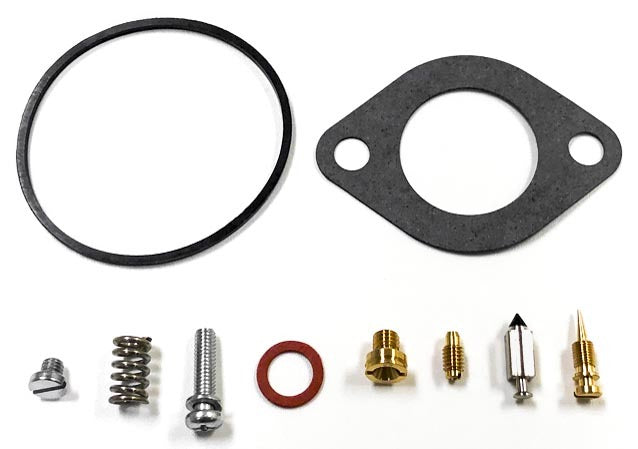 Shindy carburetor repair kit for Kawasaki models, includes gaskets and parts for intake and fuel system maintenance.