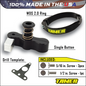 Tamer Single Button Holeshot Device 188-9102 suspension component with black and metallic finish, mounted on a bike suspension system