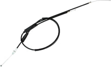 Load image into Gallery viewer, Motion Pro black vinyl throttle cable 70-4141 for motorcycle control lines, featuring durable construction and detailed fittings.