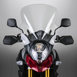 National Cycle Vstream Tall Clear Windshield for Suzuki, showing the large transparent windscreen with mounting brackets.