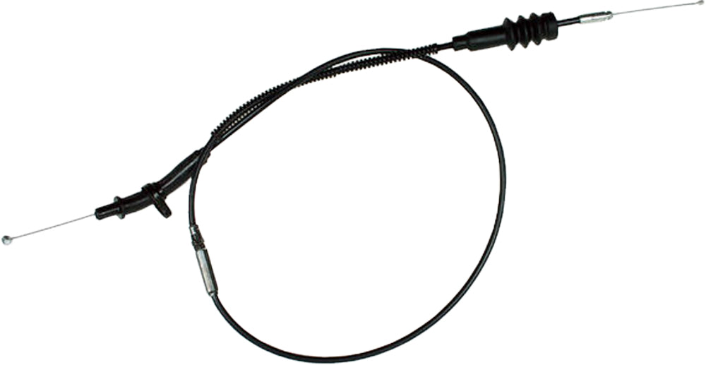 Motion Pro black vinyl throttle cable 70-3008 for motorcycle control lines, showing the cable with black vinyl coating and connectors.