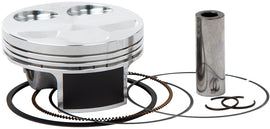 Vertex forged piston kit with 76.95mm bore and 12.5:1 compression ratio for Yamaha engines, includes piston components.