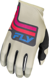 Fly Racing - Lite Vice Gloves Light Grey/Pink/Coral Xl - 378-714X