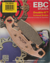 Load image into Gallery viewer, EBC Motorcycle Brakes Brake Pads 15-129H set, high-performance bike brake pads with metal backing plates and friction material.
