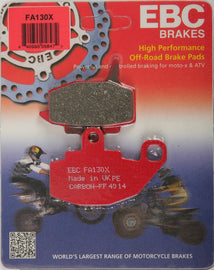 EBC Motorcycle Brakes Brake Pads 15-130X, high-performance motorcycle brake pads with durable design and effective stopping power.