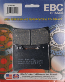 EBC Motorcycle Brakes brake pads 15-160, high-performance replacement brake pads for motorcycle braking systems.