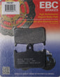 EBC Motorcycle Brakes brake pads 15-187 set, high-performance brake pads for motorcycle braking systems, black with metal backing plates