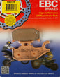 EBC Motorcycle Brakes brake pads 15-317R set with metal backing plates and friction material for motorcycle braking system.