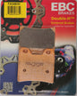 EBC Motorcycle Brakes brake pads model 15-348H with metal backing and friction material for motorcycle braking system.