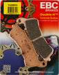EBC Motorcycle Brakes brake pads model 15-388H with metal backing plate and friction material for motorcycle braking system.
