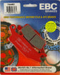 EBC Motorcycle Brakes Brake Pads 15-446X with metal backing plates and friction material for motorcycle braking system.