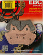 EBC Motorcycle Brakes EPFA400HH Extreme Pro brake pads showing metallic backing and friction material for high-performance stopping power.