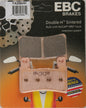 EBC Motorcycle Brakes Fa269hh Double-H Sintered Brake Pads showing metal backing and friction material for high-performance stopping power.