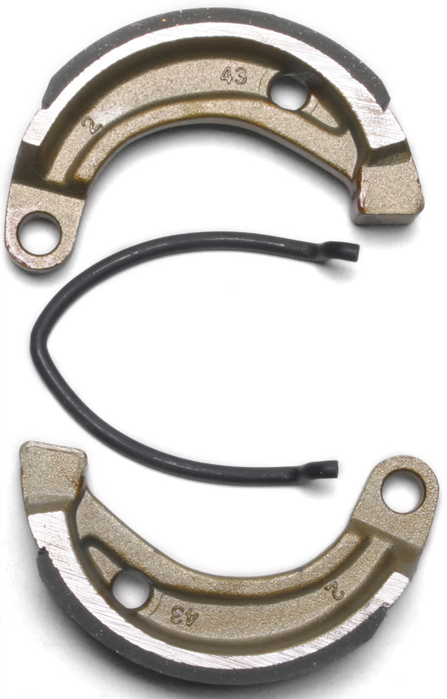 EBC Motorcycle Brakes Brake Shoes 338 Plain, designed for motorcycle braking systems, with a plain finish and durable construction.