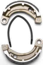 Load image into Gallery viewer, EBC Motorcycle Brakes brake shoes in 338g grooved design, for reliable motorcycle braking performance.