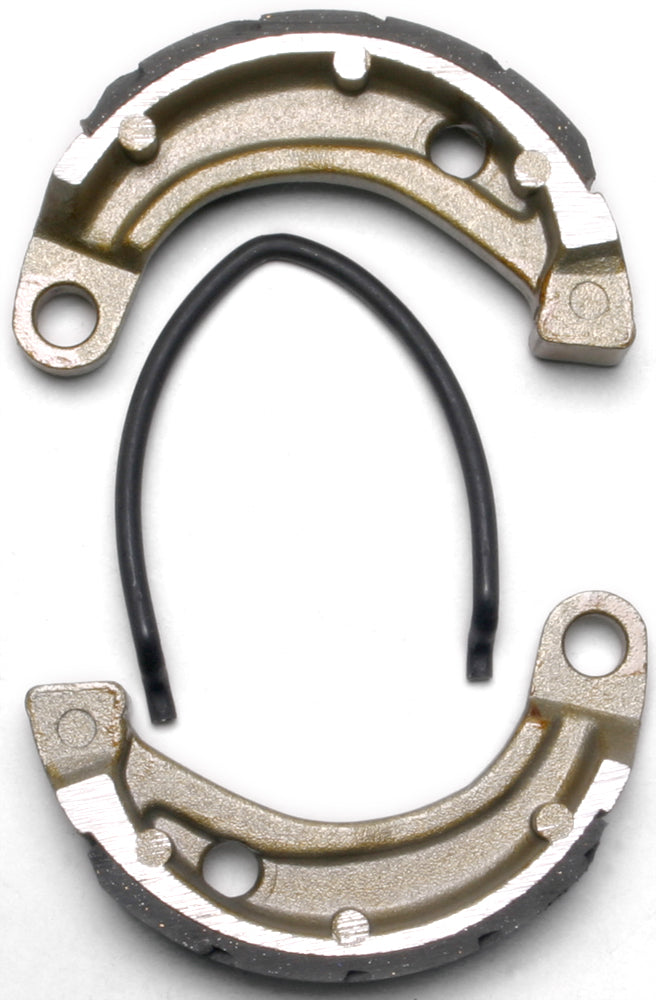 EBC Motorcycle Brakes grooved brake shoes, 338g, designed for reliable stopping power in motorcycle braking systems.