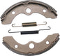 EBC Motorcycle Brakes Brake Shoes 339 Plain, durable brake shoes for motorcycle braking systems, shown in a close-up image.