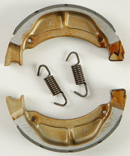 Load image into Gallery viewer, EBC Motorcycle Brakes brake shoes with grooved design, 502g, for motorcycle braking systems, shown in the product image.