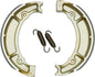 EBC Motorcycle Brakes Brake Shoes 512 Plain, showing the durable brake shoes with detailed friction surface for motorcycle braking systems.