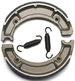 EBC Motorcycle Brakes grooved brake shoes, 516g, designed for motorcycles, showing the brake shoes with grooves and metal backing.