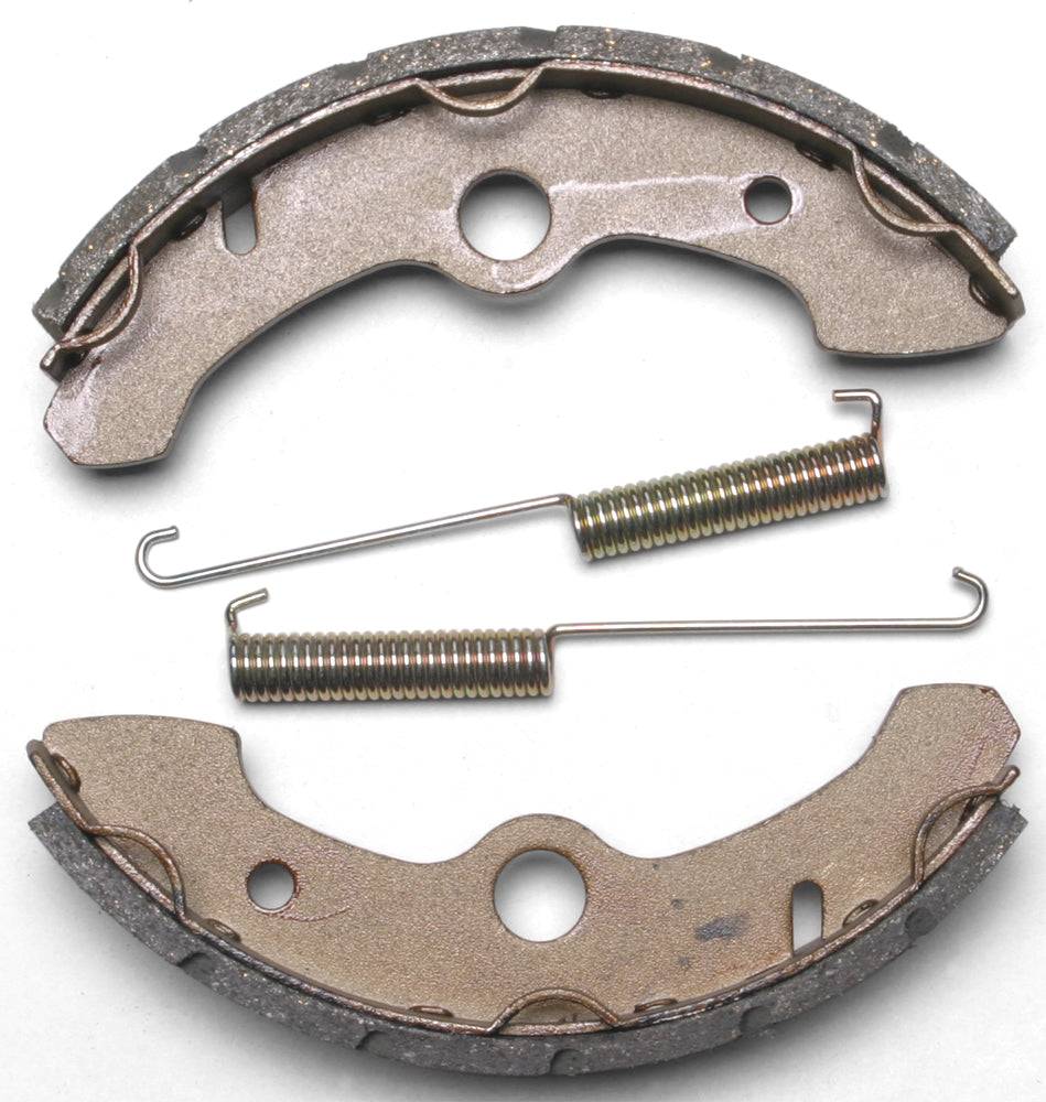 EBC Motorcycle Brakes brake shoes 524g grooved model, showcasing the durable brake shoes designed for motorcycle braking systems.