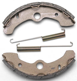 EBC Motorcycle Brakes brake shoes 524g grooved model, showcasing the durable brake shoes designed for motorcycle braking systems.
