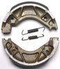 EBC Motorcycle Brakes brake shoes 531 Plain, durable motorcycle brake shoes shown in black with EBC branding on the surface.