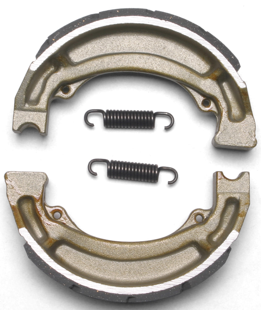 EBC Motorcycle Brakes brake shoes with grooved design, 604g, for reliable motorcycle stopping power.