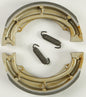 EBC Motorcycle Brakes Brake Shoes 605 Plain, durable brake shoes designed for motorcycle braking systems.