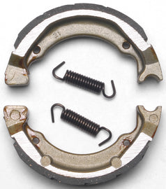 EBC Motorcycle Brakes brake shoes with grooved design, 614g weight, suitable for motorcycle braking systems.