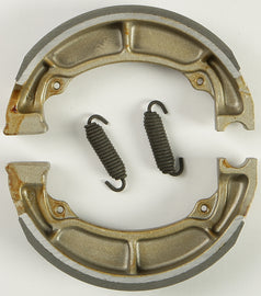 EBC Motorcycle Brakes brake shoes 705 Plain, durable motorcycle brake shoes shown in the image.