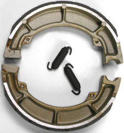 EBC Motorcycle Brakes grooved brake shoes, 706g, designed for enhanced stopping power and durability in motorcycle braking systems.