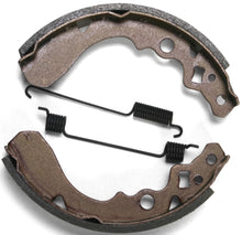 Load image into Gallery viewer, EBC Motorcycle Brakes Brake Shoes 718 Plain for motorcycle braking systems, shown with plain design and part number 14-718.