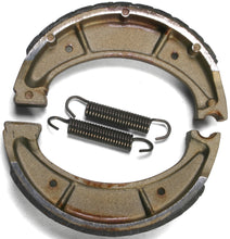 Load image into Gallery viewer, EBC Motorcycle Brakes grooved brake shoes, 802g, designed for motorcycle braking performance, shown in the image.