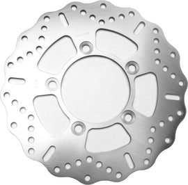 EBC Motorcycle Brakes Contour Brake Rotor 15-3008C showing the drilled, vented steel brake rotor for motorcycle stopping power