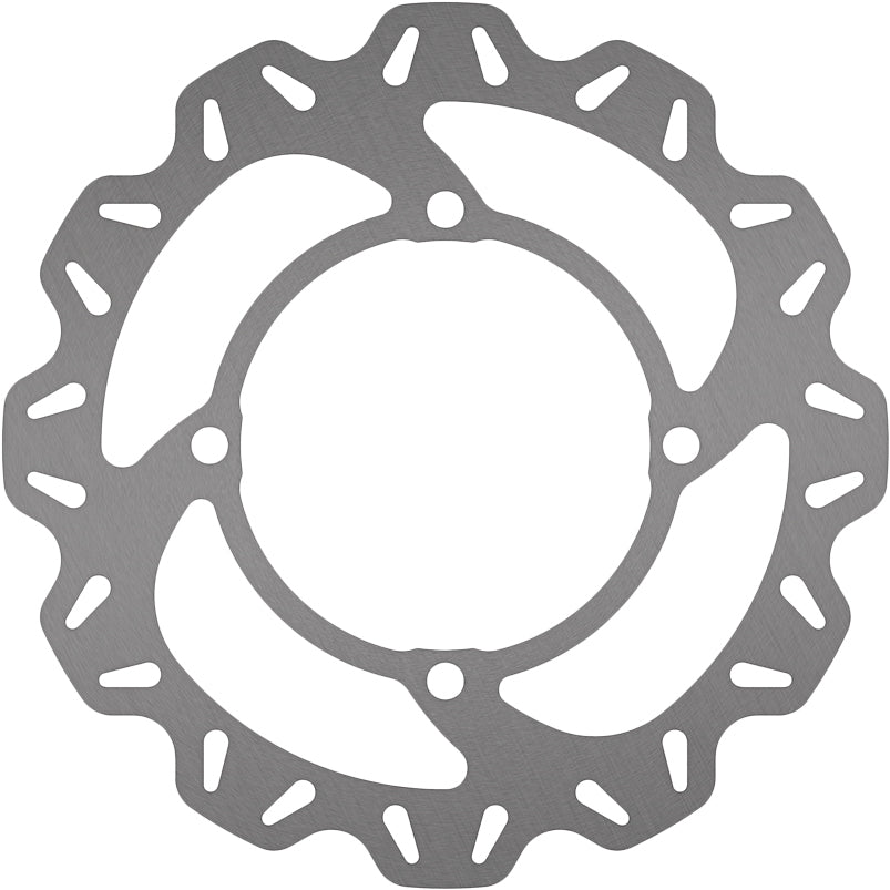EBC Motorcycle Brakes CX Extreme rear brake rotor, black metal disc with vented design for enhanced stopping power