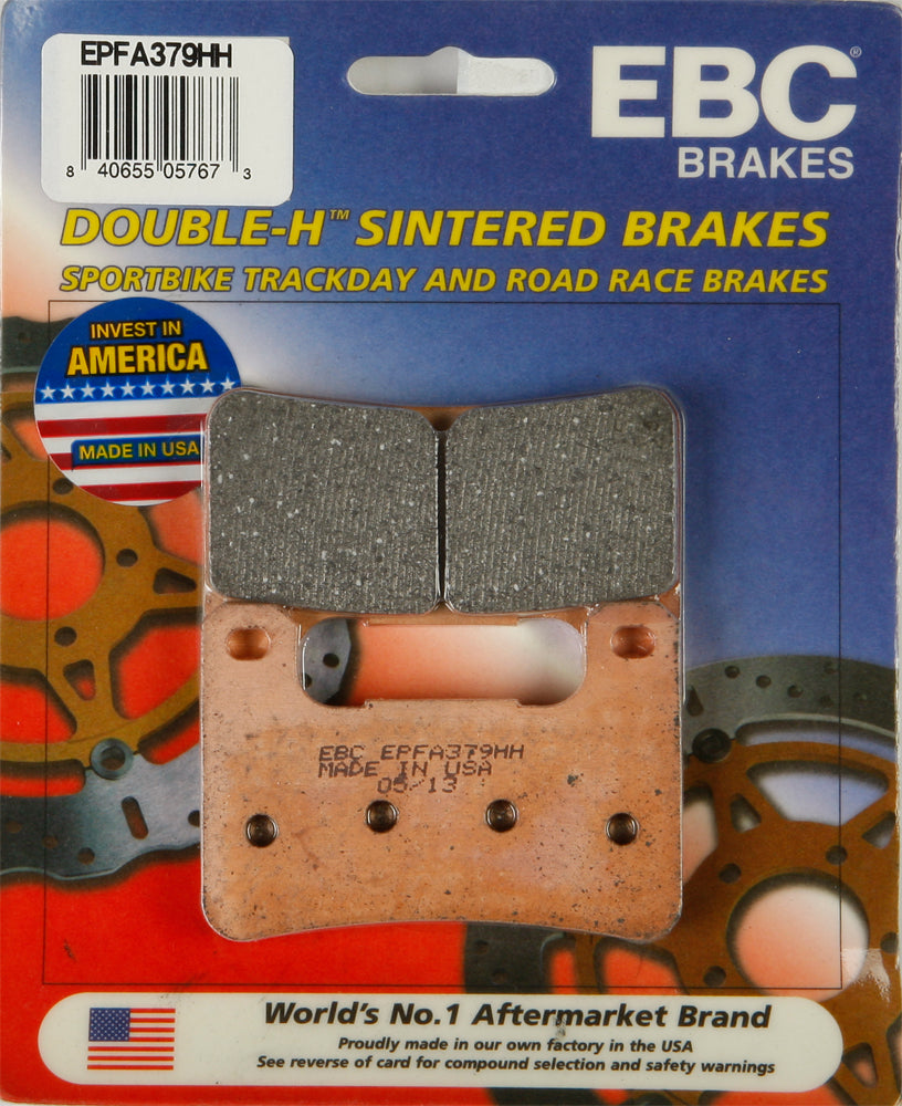 EBC Motorcycle Brakes Extreme Pro Brake Pads 15-379EP, high-performance replacement brake pads for motorcycles.