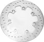 EBC Motorcycle Brakes standard brake rotor 15-4010L showing metallic disc with vented design for motorcycle braking system.