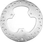 EBC Motorcycle Brakes standard brake rotor 15-4051 with drilled design for enhanced braking performance.